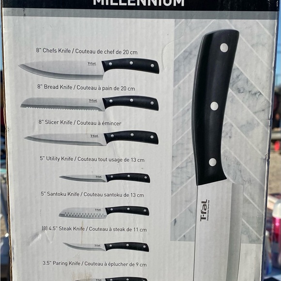 New T-fal millennium knife set 16 pieces - Picture 3 of 3